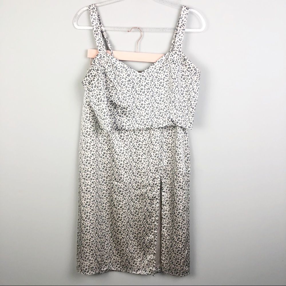 ABERCROMBIE & FITCH | Animal Print Set Crop Top & Skirt Women’s Size XL/M